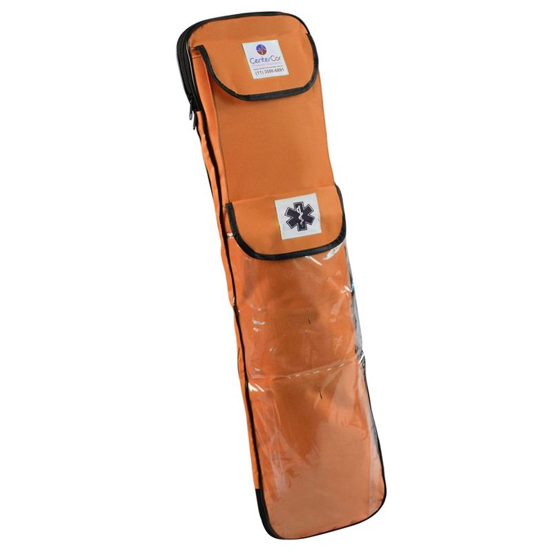 Bolsa-Porta-Talas-e-Colares-com-Bolso-Transparente-Laranja