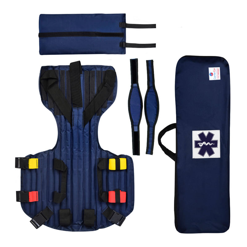 Imobilizador-Dorsal-KED-Infantil-Marinho