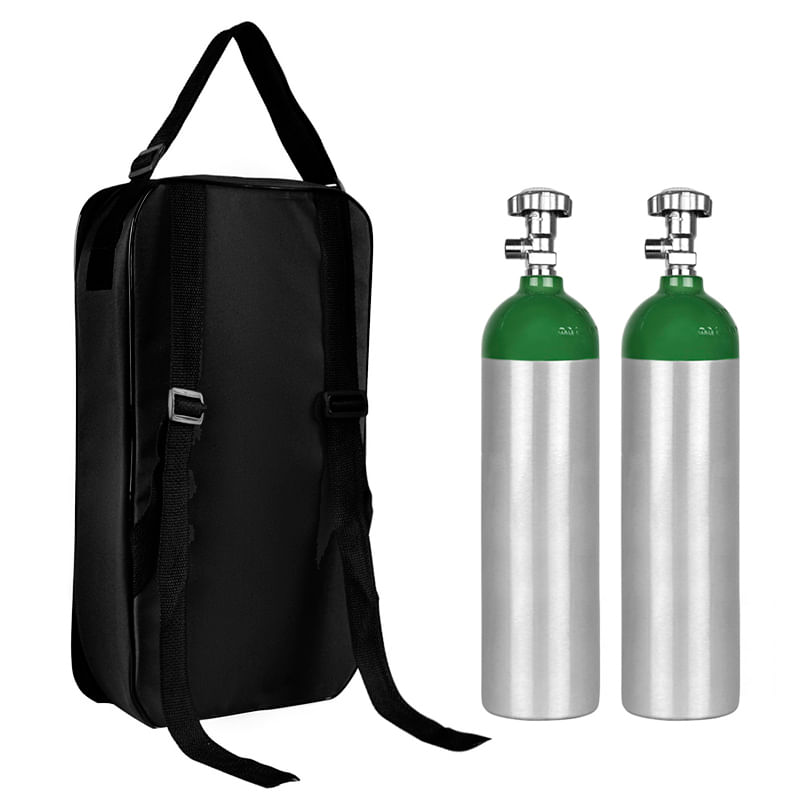 Kit-Oxigenio-3L-2-Cilindros-Bolsa-Preta