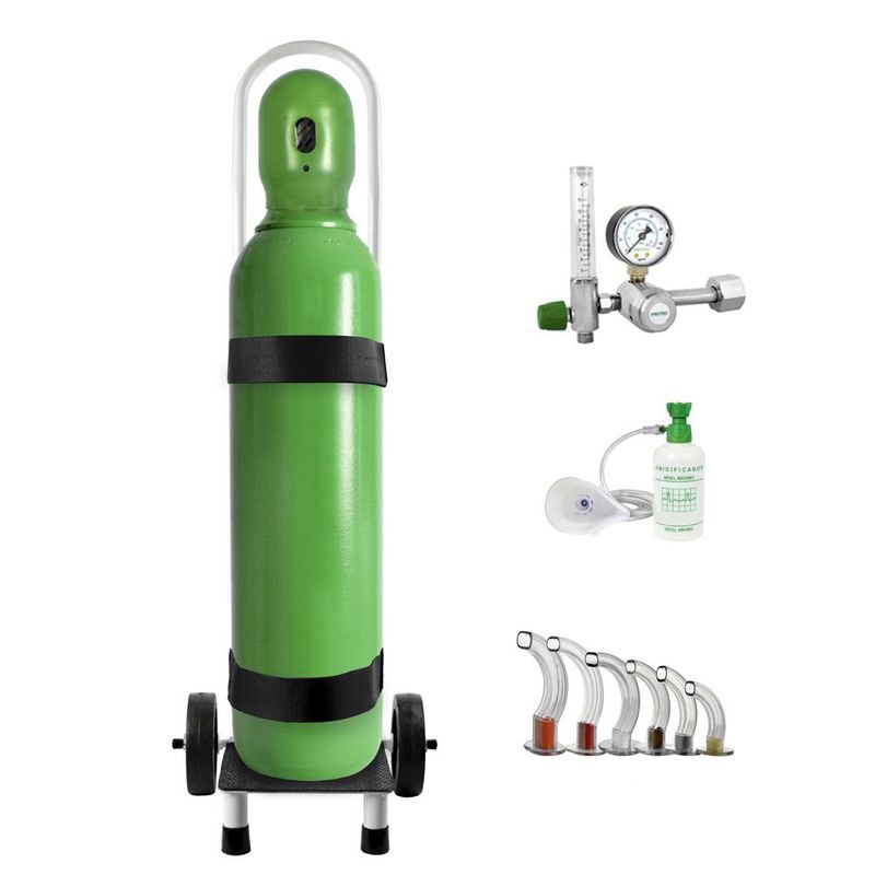 Kit-Oxigenio-Portatil-10-Litros-Aco-com-Carrinho-Sem-Carga