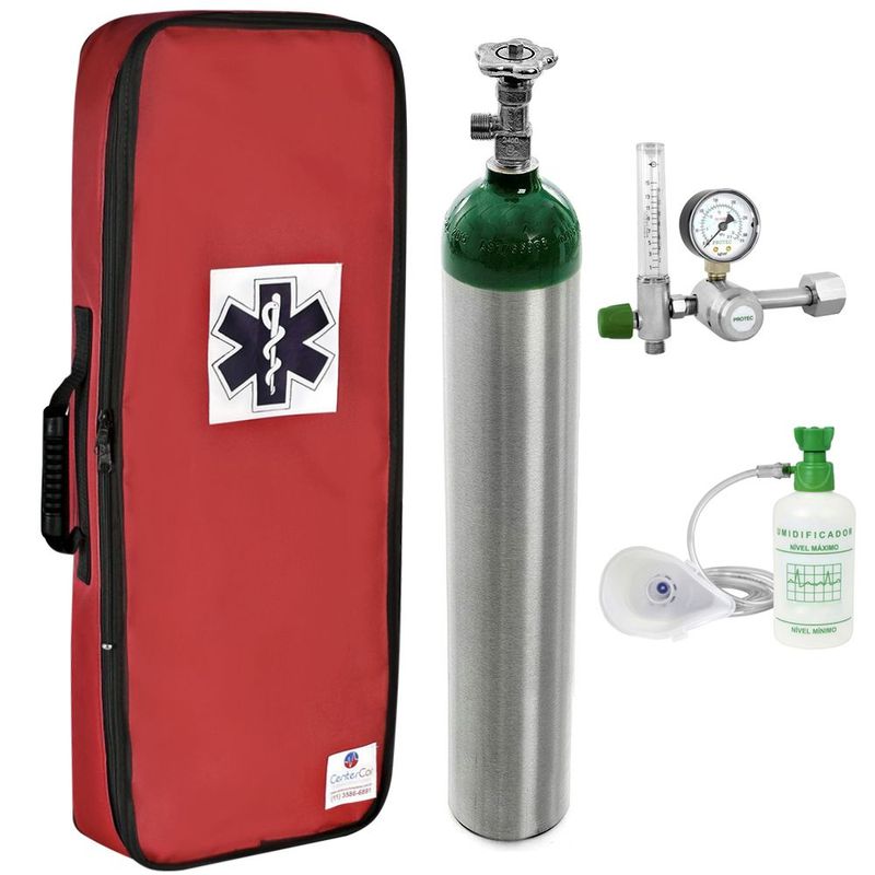 Kit-Oxigenio-Centercor-5L-Sem-Carga-Vermelho