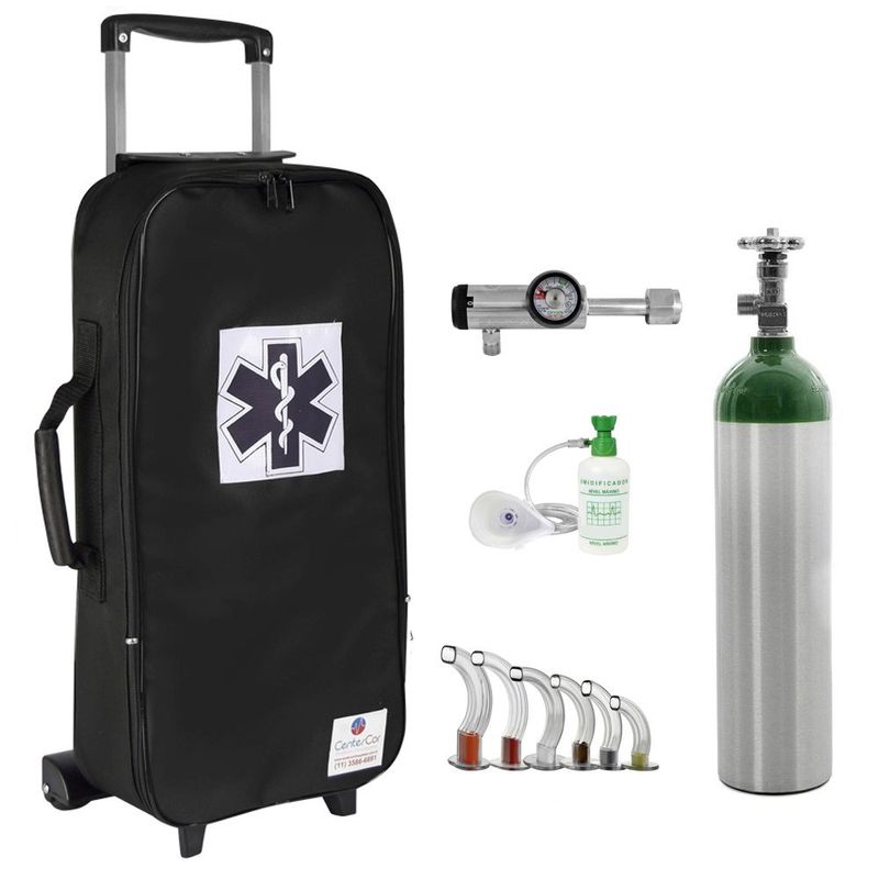 Kit-Oxigenio-3L-Bolsa-Preta-com-Rodinhas-Sem-Carga-Valvula-Click