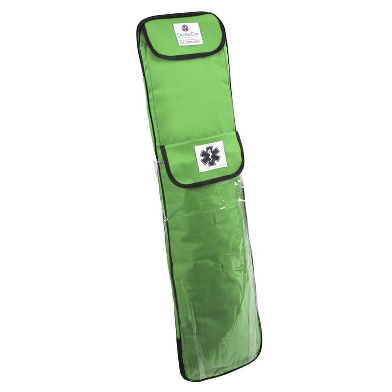 Bolsa-Porta-Talas-e-Colares-com-Bolso-Transparente-Completa-Verde
