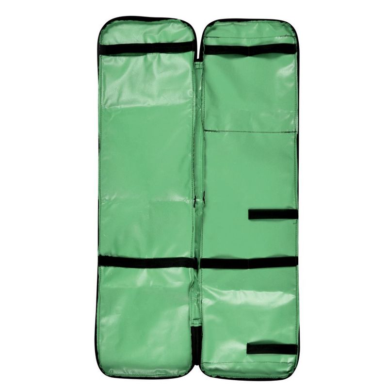 Bolsa-Porta-Talas-e-Colares-com-Bolso-Transparente-Completa-Verde