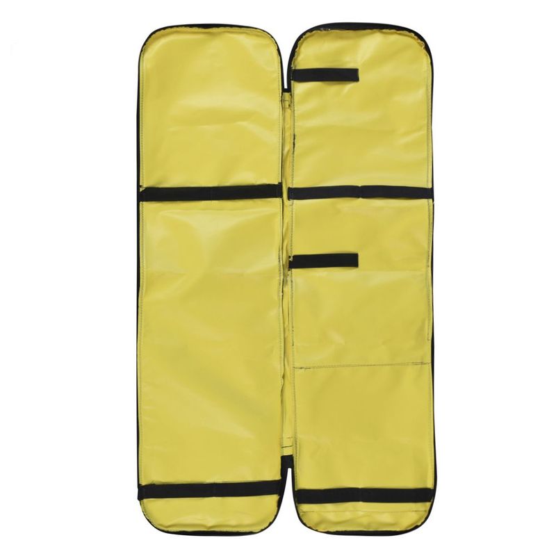 Bolsa-Porta-Talas-e-Colares-com-Bolso-Transparente-Completa-Amarela