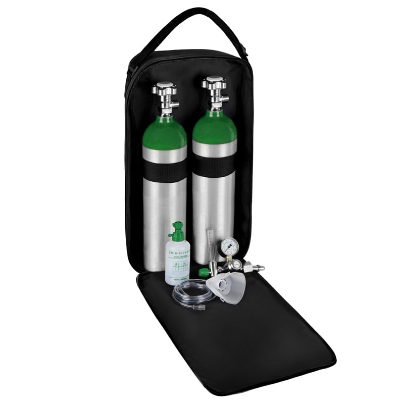Kit-Oxigenio-3L-2-Cilindros-Bolsa-Preta