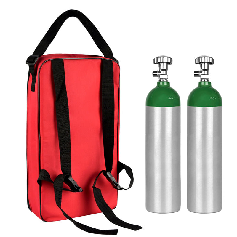 Kit-Oxigenio-3L-2-Cilindros-Bolsa-Vermelha