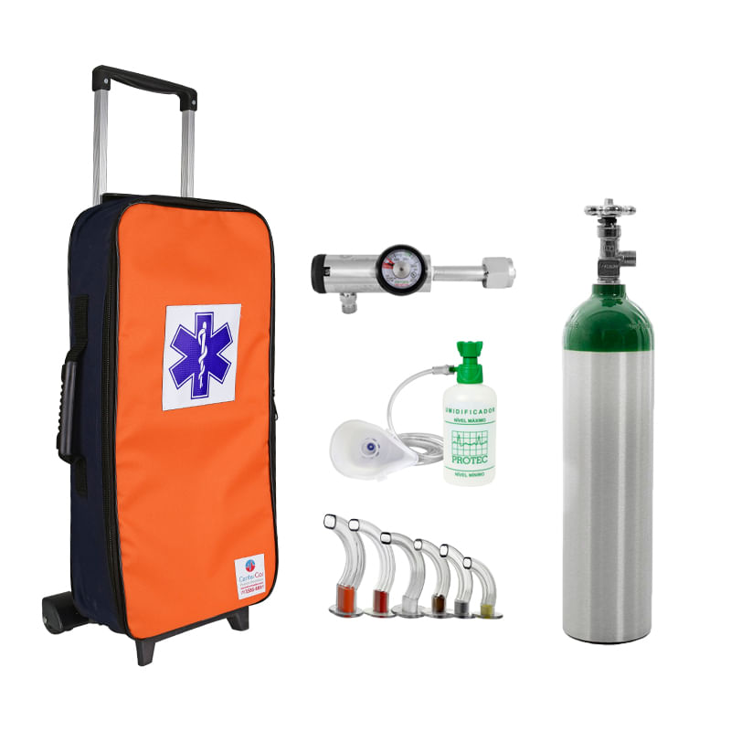 Kit-Oxigenio-3L-Bolsa-Laranja-e-Azul-com-Rodinhas-Sem-Carga-Valvula-Click