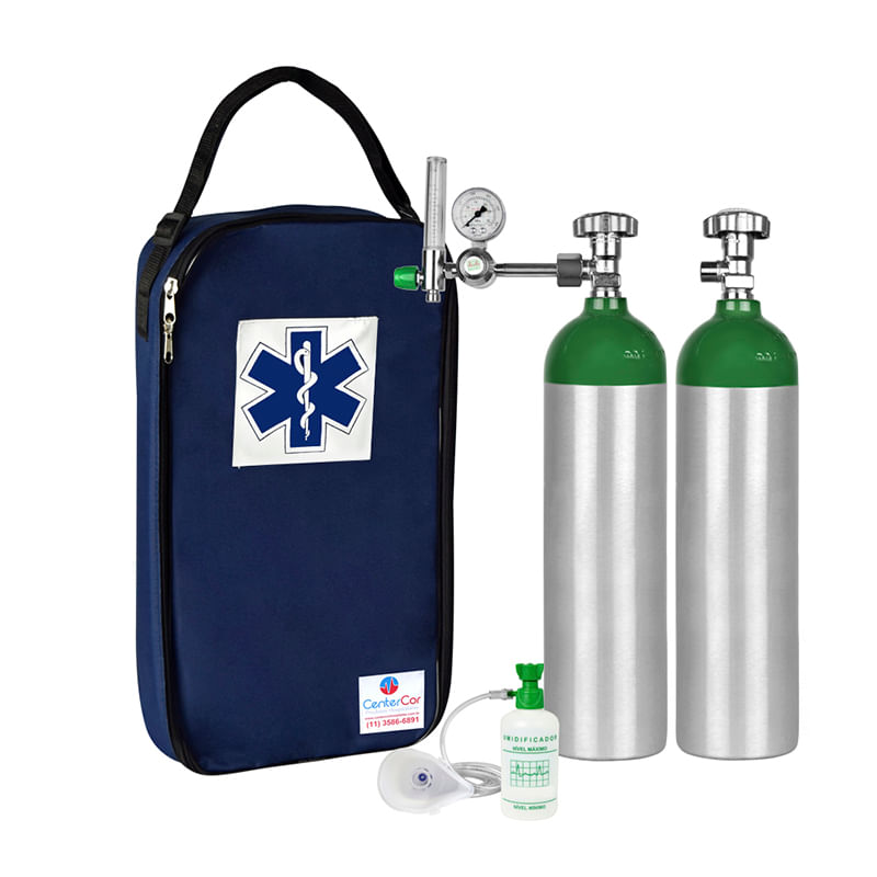 Kit-Oxigenio-3L-2-Cilindros-Bolsa-Marinho