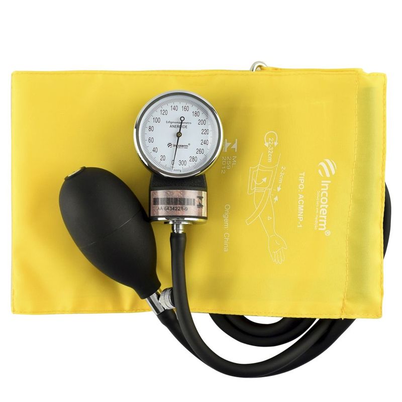 Medidor-de-Pressao-Aneroide-Incoterm-EA100-Amarelo