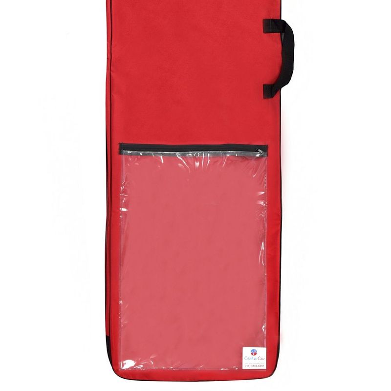 Capa-para-Prancha-com-Bolso-Transparente-Vermelha