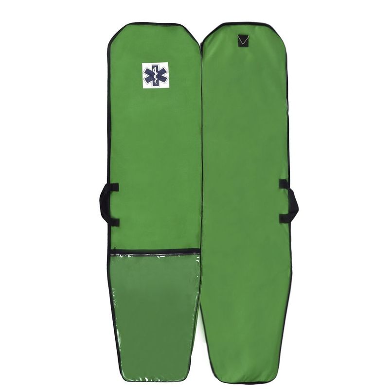 Capa-para-Prancha-Tampa-Caixao-com-Bolso-Transparente-Verde