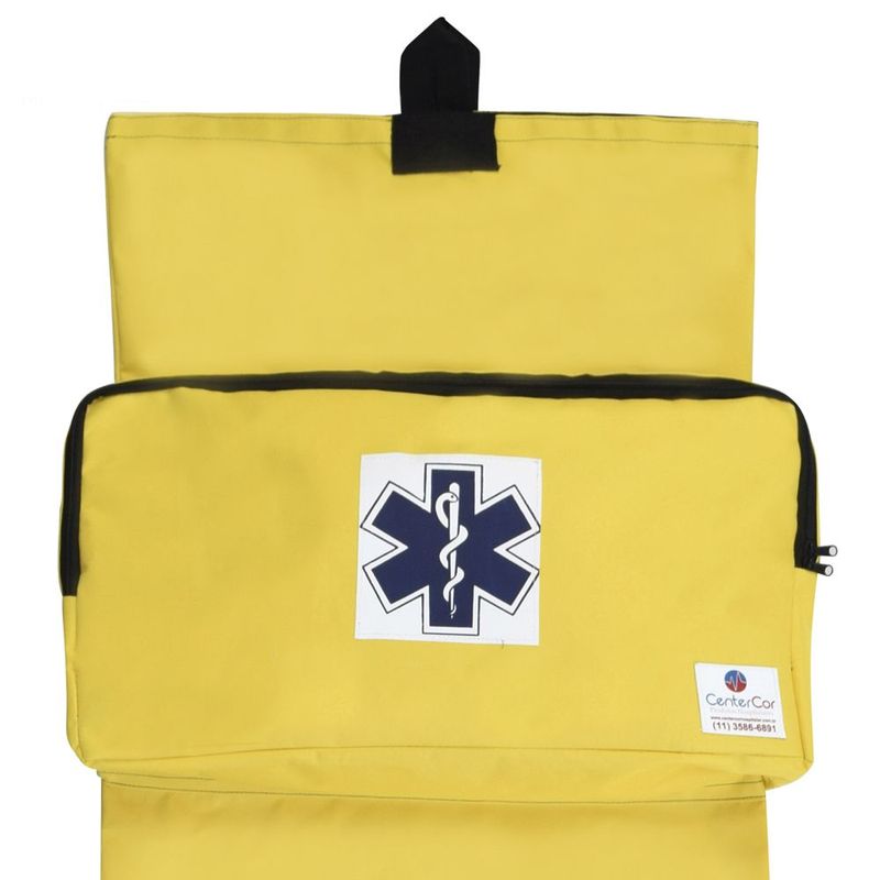 Capa-para-Prancha-com-Bolso-Porta-Imobilizador-Amarela