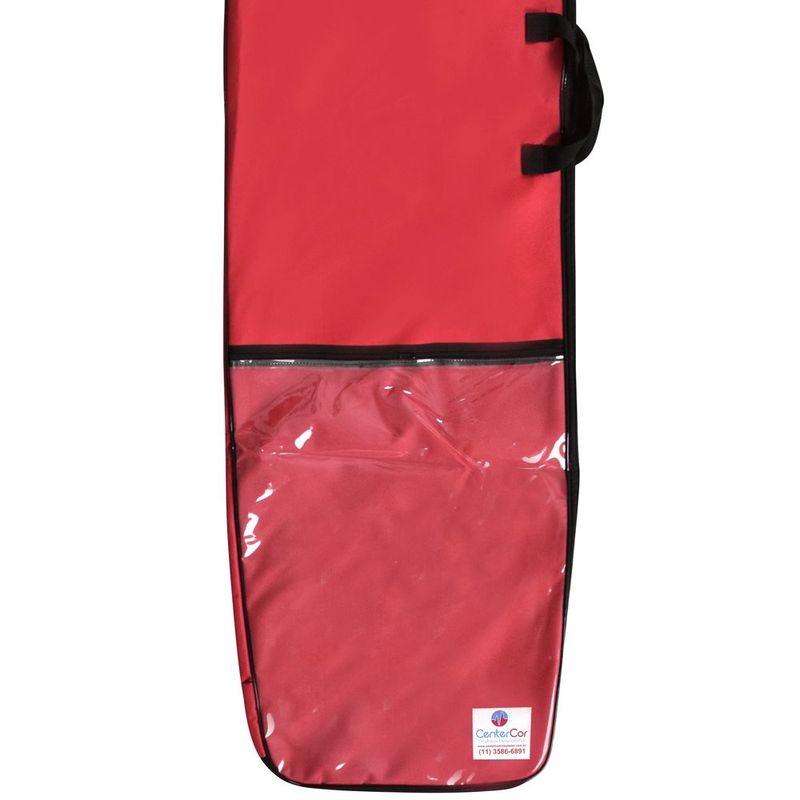 Capa-para-Prancha-Tampa-Caixao-com-Bolso-Transparente-Vermelha